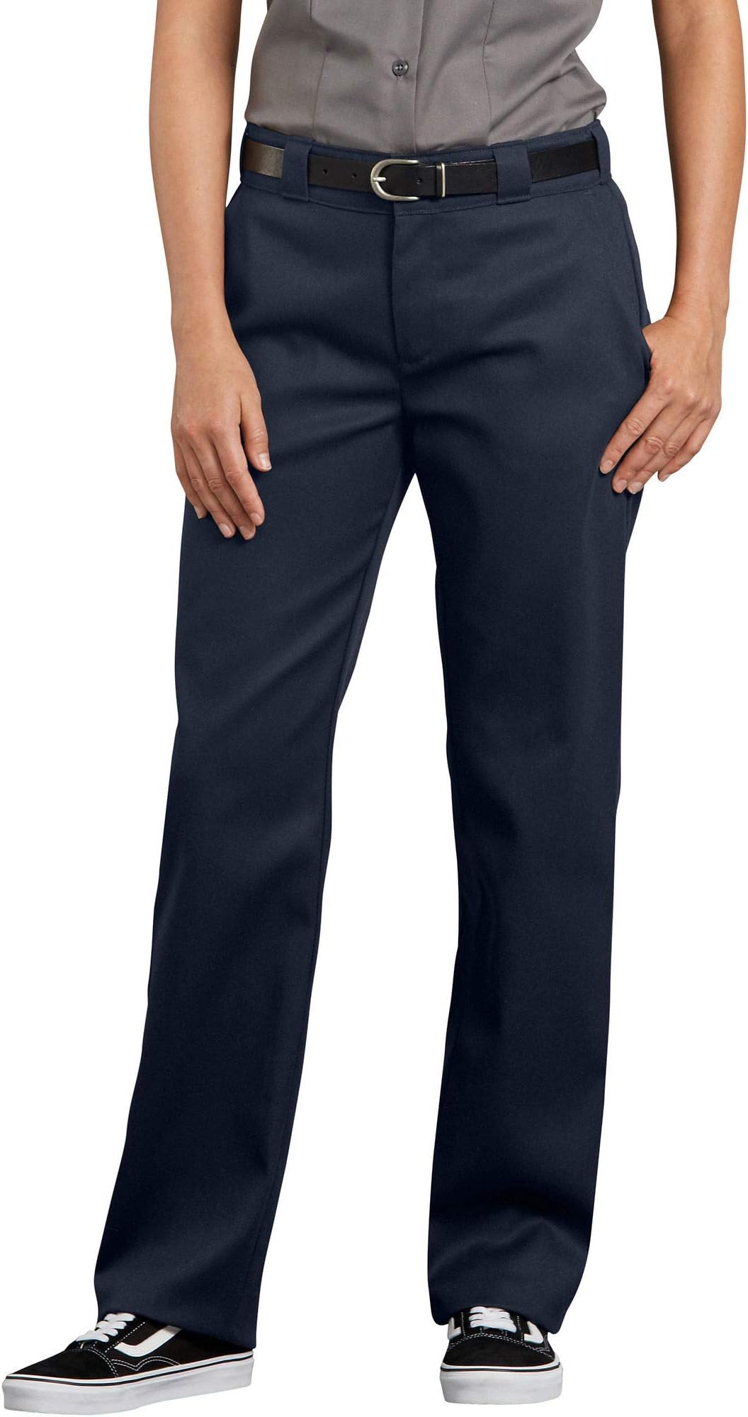 Dickies Women's Flex Work Pants – Stretch Straight Leg Uniform Trousers for Office, Retail & Healthcare