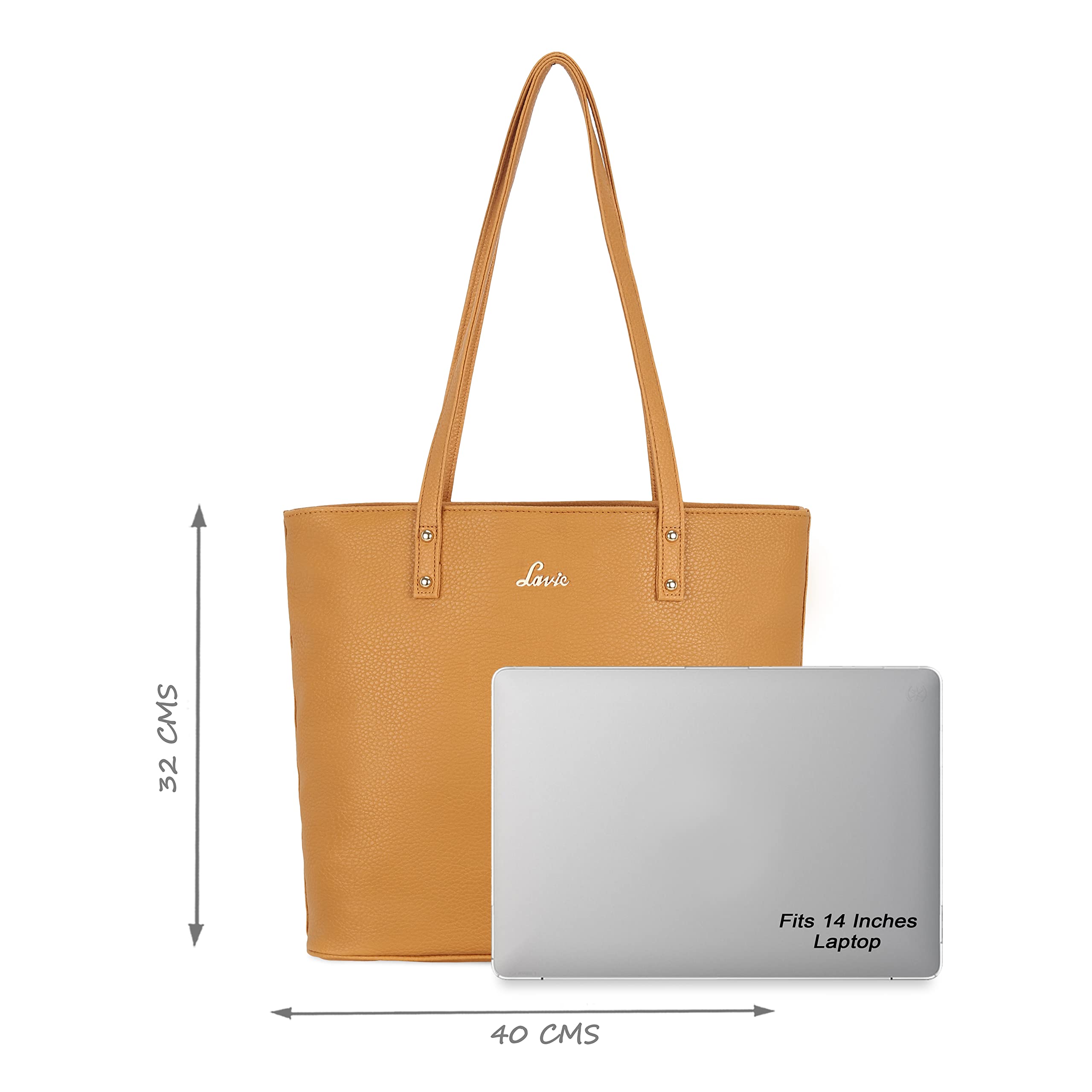 Lavie Pavo Women's Tote Bag (Brown, Ocher) 2