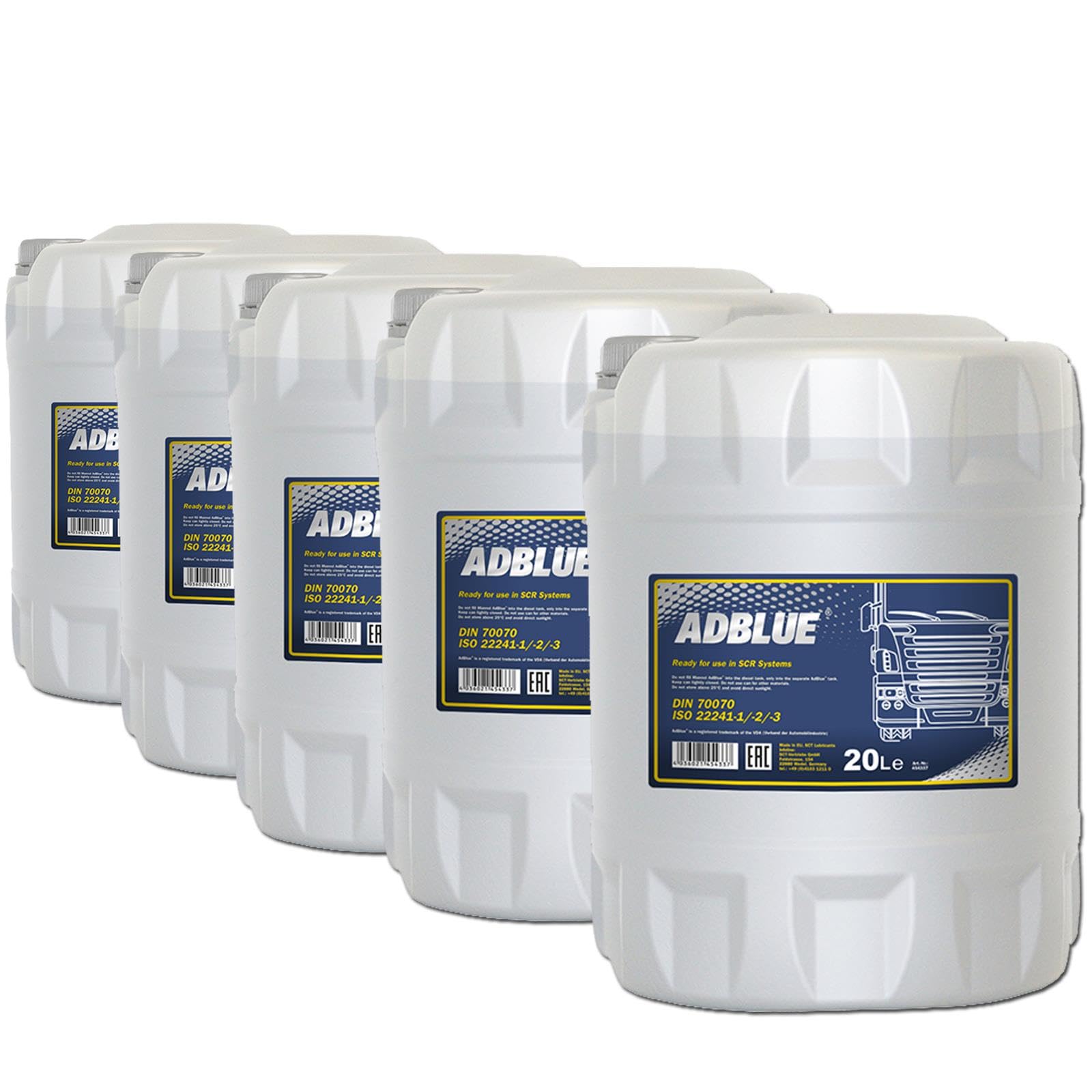 Hausmarke 5x Öl | Din 70070 Eu-Norm Iso 22241-1/-2/-3, Harnstofflösung
