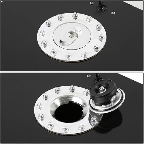 Miniatura 3 de DNA MOTORING 10 Gallons Aluminum Top-Feed Fuel Cell Gas Tank 16.5" (L) x 16.5" (W) x 9" (H),ALU-FT-T4-ALU-BK