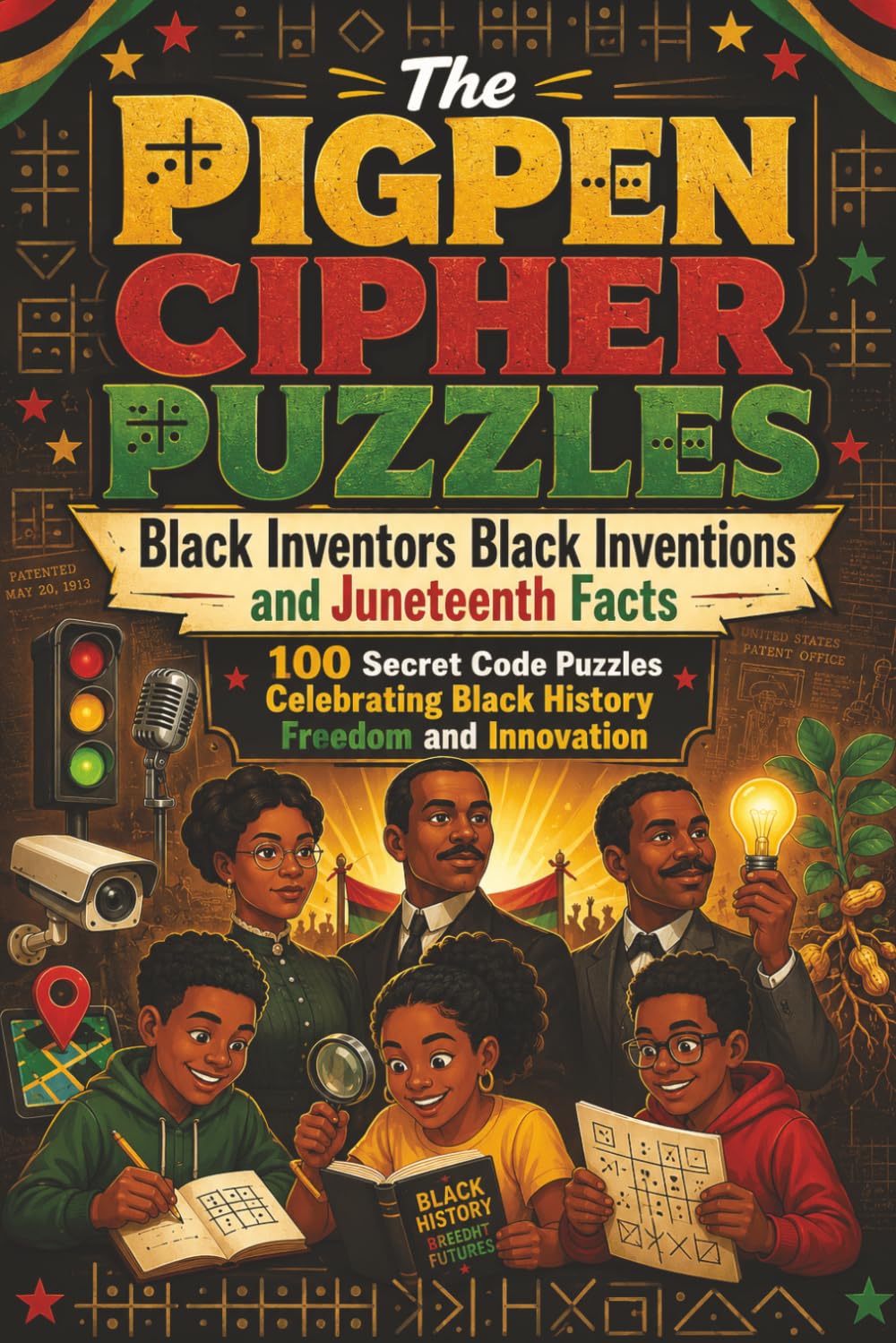 The Pigpen Cipher Puzzles: Black Inventors Black Inventions and Juneteenth Facts
