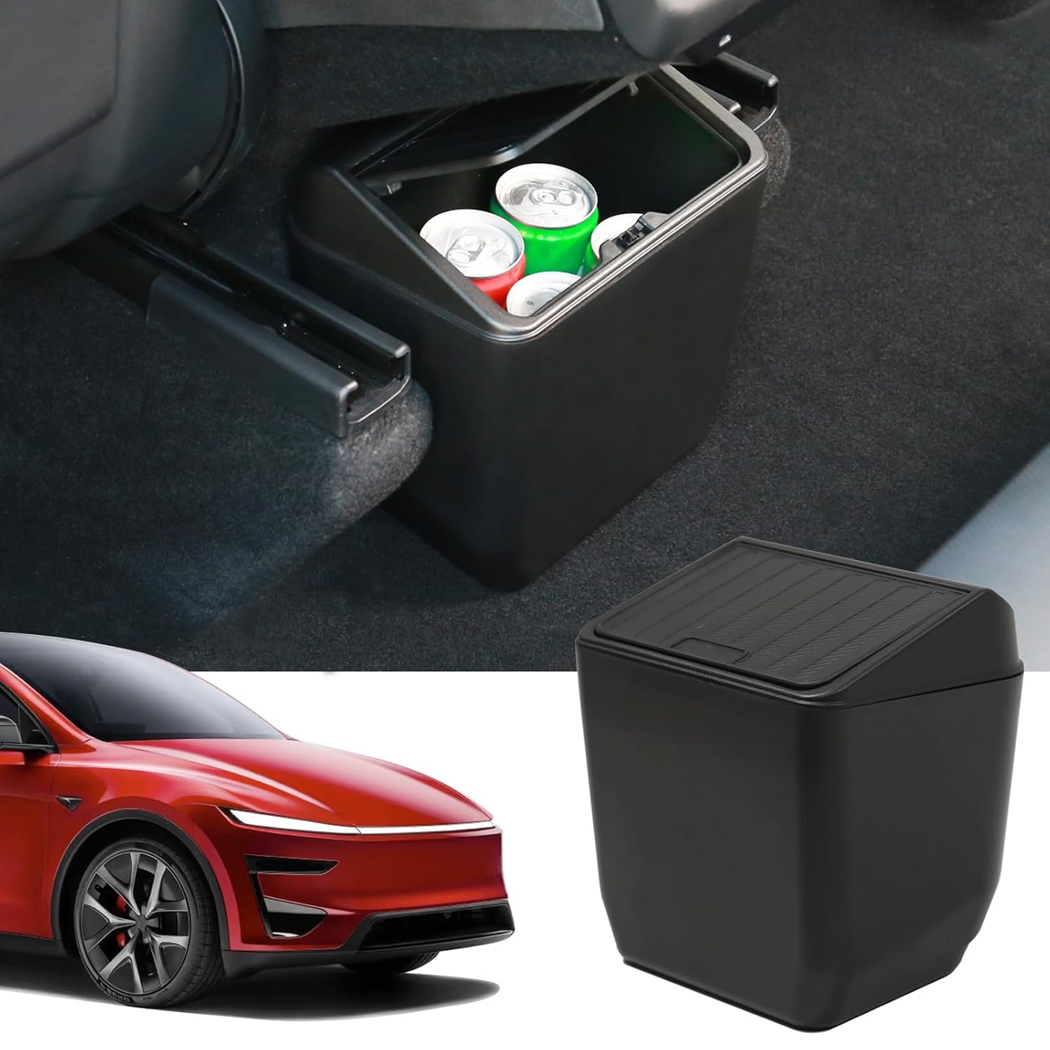 Rear Trash Can Bin for Tesla Model Y Juniper 2026 2025 Accessories