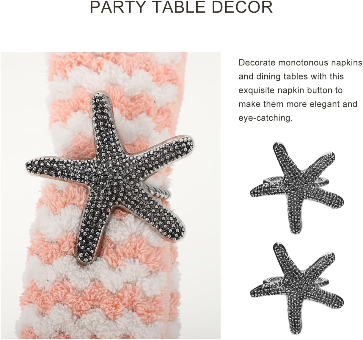 Ciieeo 12 Pcs Napkin Buckle Decoration Table Napkin Rings Holiday Napkin Rings Party Table Decor Serviette Holders Wedding Party Supplies Alloy Dinner Party Rural