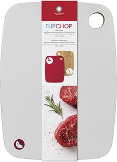 Architec FlipChop Reversible, Bamboo and Plastic Cutting Board, 11" By 15", White (Model: FC15W)
