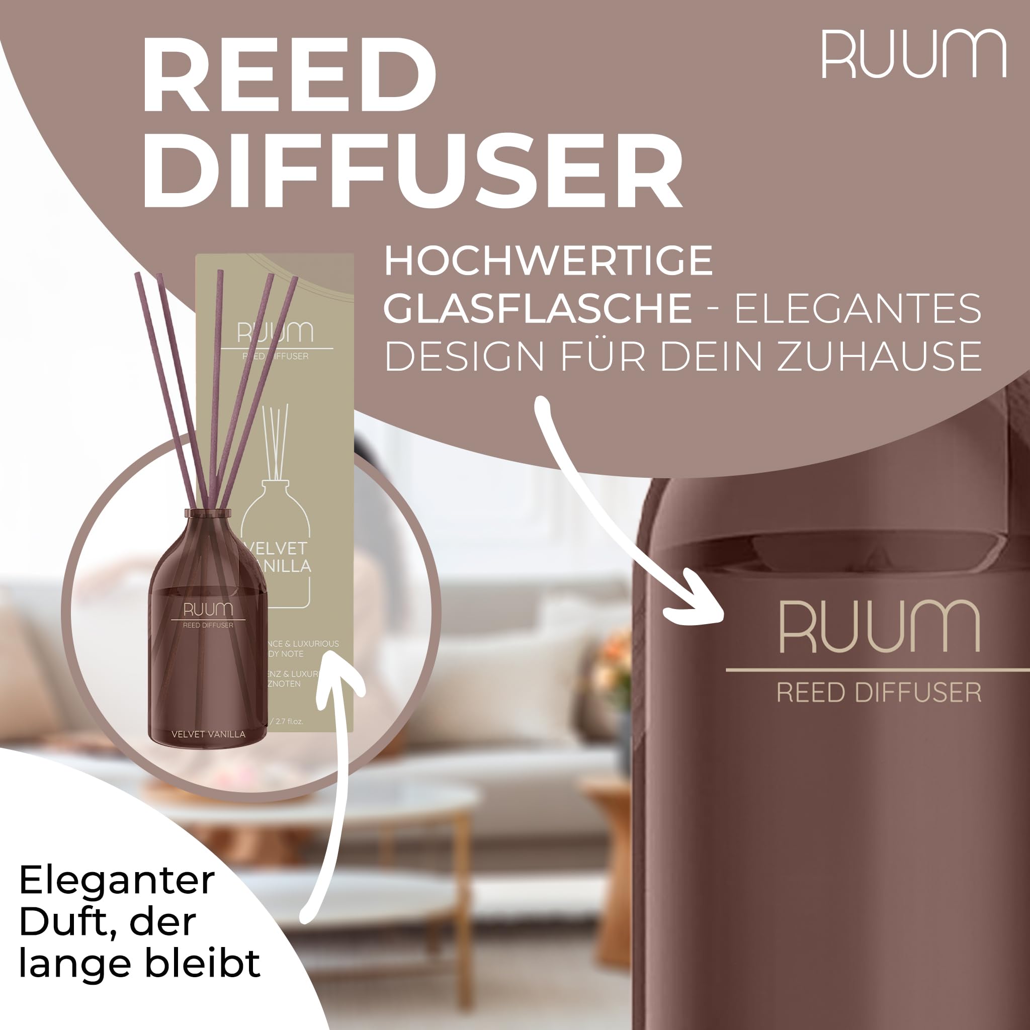 RUUM Duftvase Velvet Vanilla (2er Pack) 80ml