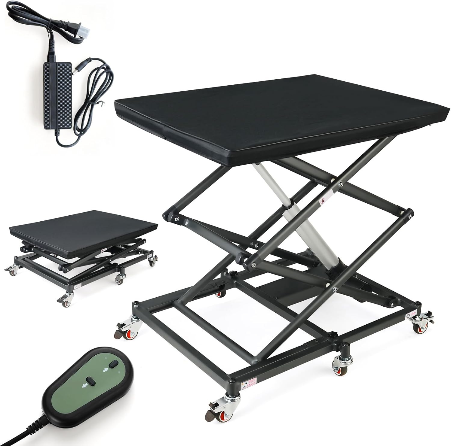 Image showing the Mujocooker M2 Electric Wheelchair with its joystick controller, footrests, and seat cushion in place.