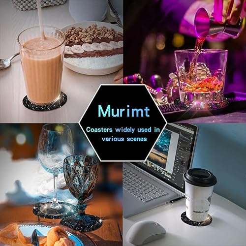 Miniatura 6 de 2 posavasos universales para vehículo, accesorios interiores de automóvil, 2.75 pulgadas, de silicona, antideslizante, con diamantes de imitación de