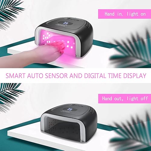 Miniatura 4 de Luz UV recargable para uñas, lámpara de uñas LED UV inalámbrica de 60 W con 42 cuentas de luz roja, sensor automático y secador de uñas portátil