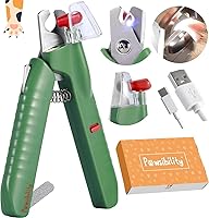 Vista 1 de Cortaúñas reinventados para mascotas para tu amigo - [USB recargable] - Luz LED para línea de sangre Cuchilla afilada y duradera Herramienta