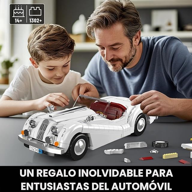 Foto 7 de 7 de Mould King 10236 Moc Tecnología Coche Clásico Modelo Bloques de sujeción Set