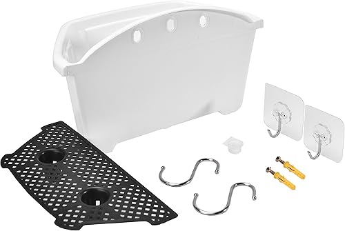 Miniatura 9 de ORIMERC 3 macetas colgantes de pared de 9.8 pulgadas para barandilla, balcón, porche, decoración de interiores y exteriores, de plástico, para