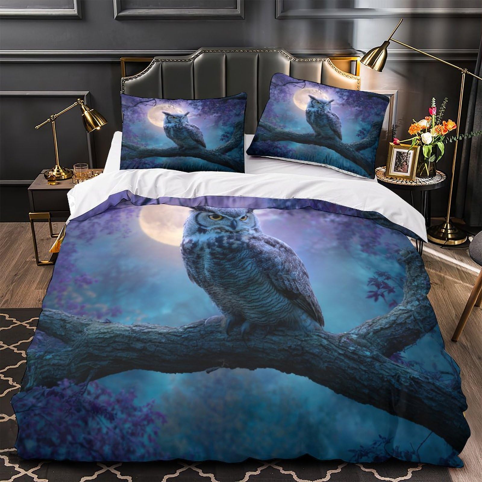 Housse de couette microfibre 200x200cm résistante anti-froissement avec fermeture éclair solide