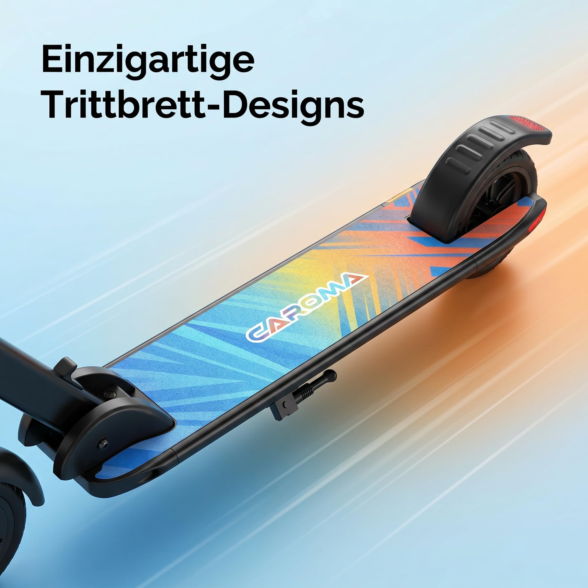 Caroma Patinete eléctrico para niños de 6 a 12 años, Motor de 150 W hasta 16 km/h, Alcance de 12 km, Patinete eléctrico Plegable con Luces Coloridas y Pantalla LED, Velocidad y Altura Ajustables