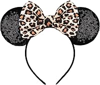 Vista 20 de FANYITY Orejas de disfraz de ratón, diademas de orejas de ratón para niñas y mujeres, talla libre