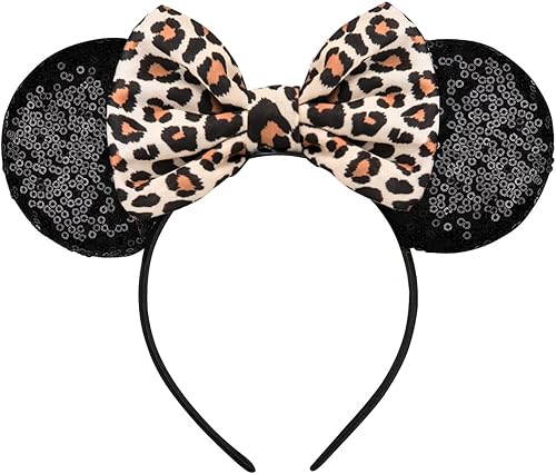 Miniatura 15 de FANYITY - Orejeras de ratón para disfraz, 2 piezas de diademas de orejas de ratón para niñas y mujeres, fiesta, talla libre (Cráneo 2)