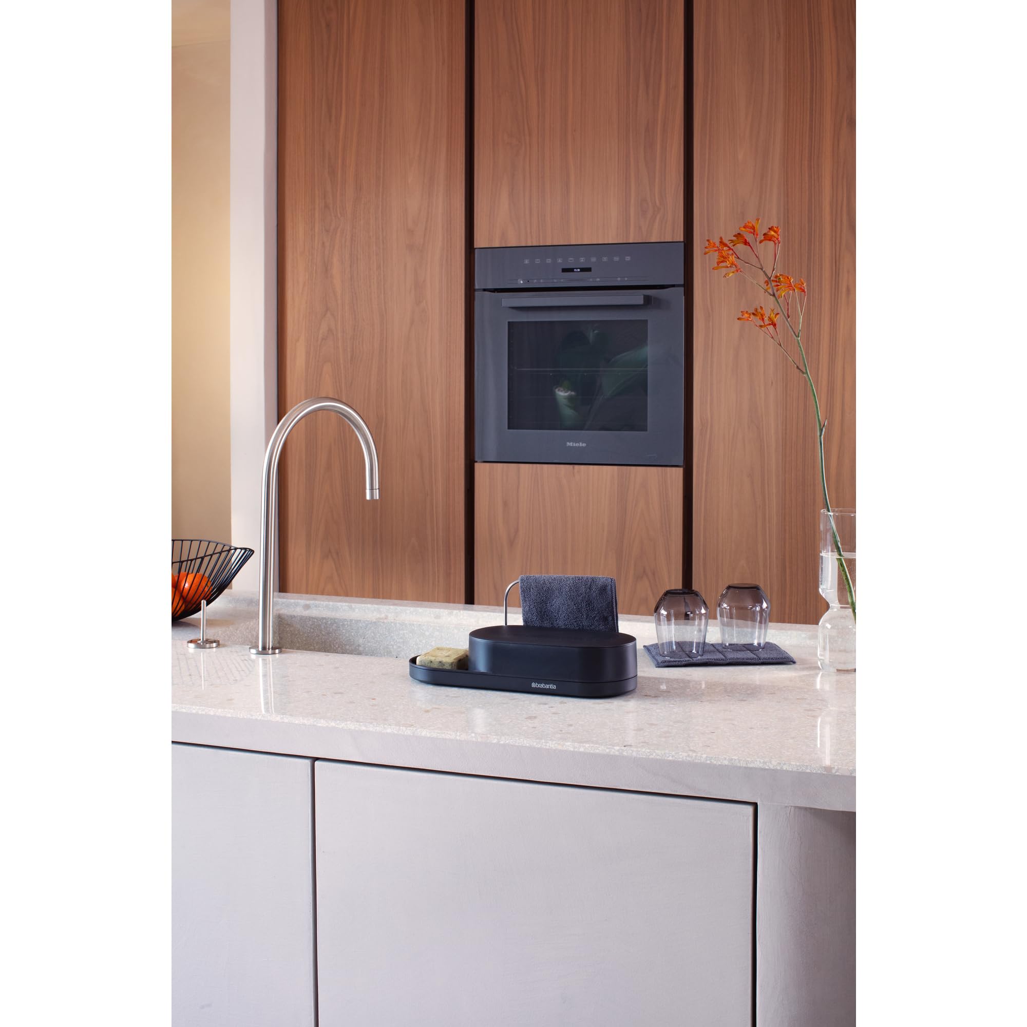 Brabantia 227868 Zestaw do Organizacji Zlewu, SinkStyle, Mineral Infinite Grey, Szary