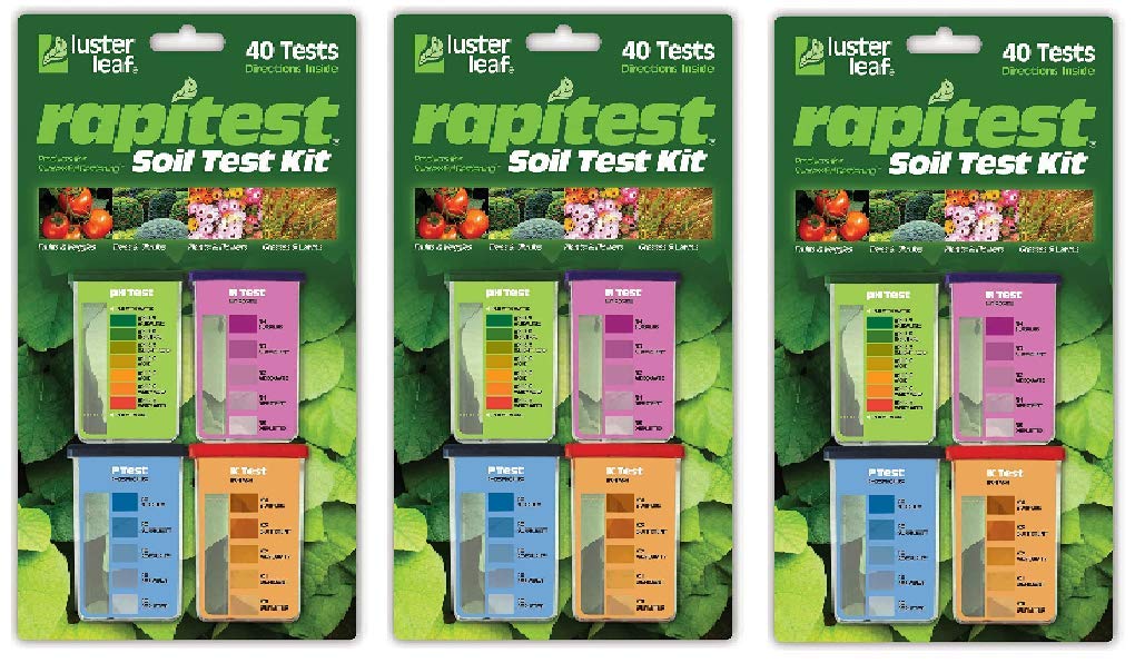 Luster Leaf 1601 Rapitest Test Kit for Soil pH, Nitrogen, Phosphorous and Potash, Thrее Расk