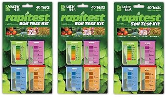 Luster Leaf 1601 Rapitest Test Kit for Soil pH, Nitrogen, Phosphorous and Potash, Thr k