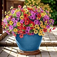 13 Bundles UV Resistant Artificial Outdoor Flowers - Realistic Silk Fake Plants for Porch, Patio, Garden Planters, Mixed Colors