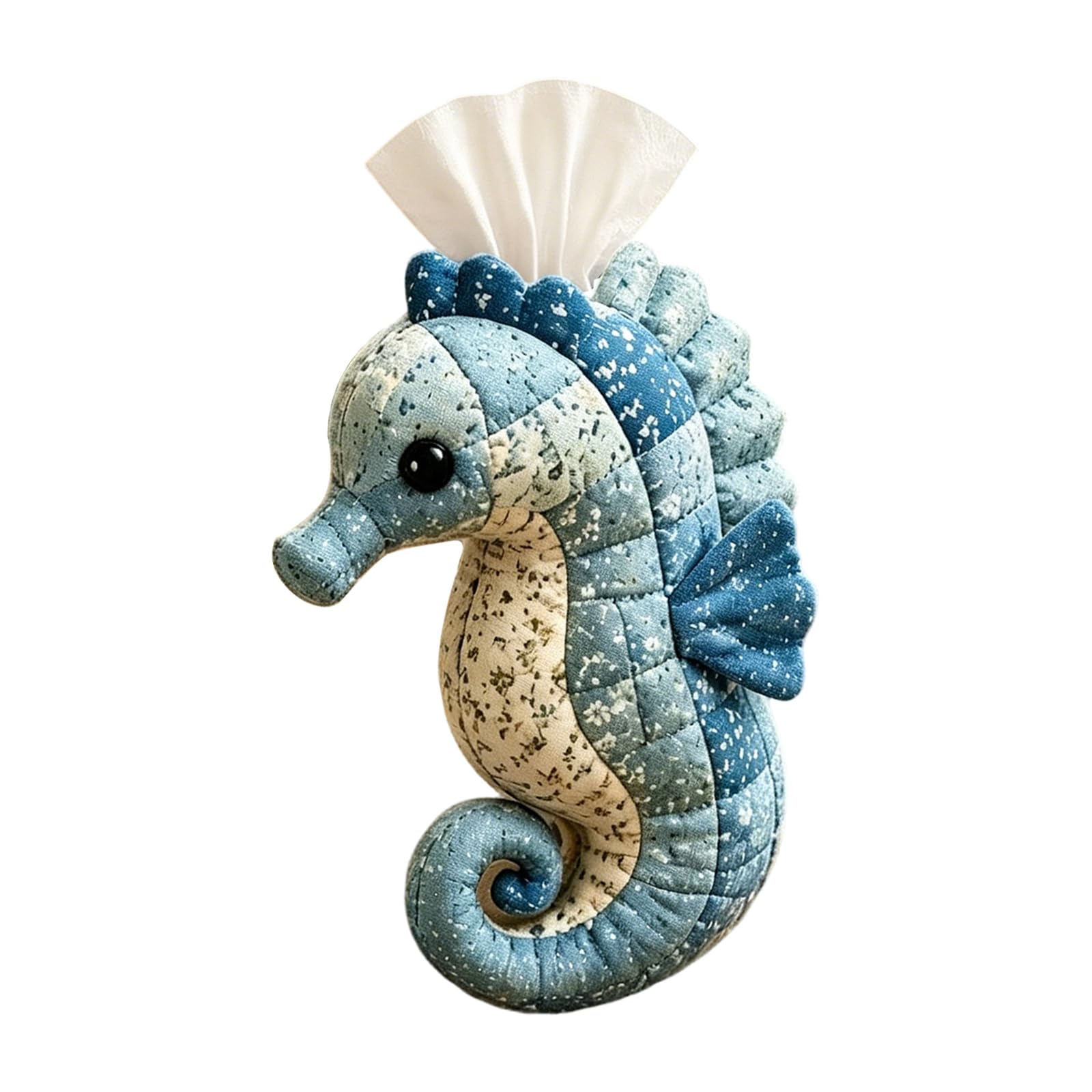 Tissue Holder Making Set, Quilted Animal Design for Tabletop Decor and Tissue Storage Display Use Animal Sewing Patchwork Decor Holder Tabletop Accent Fabric Project Desk Room