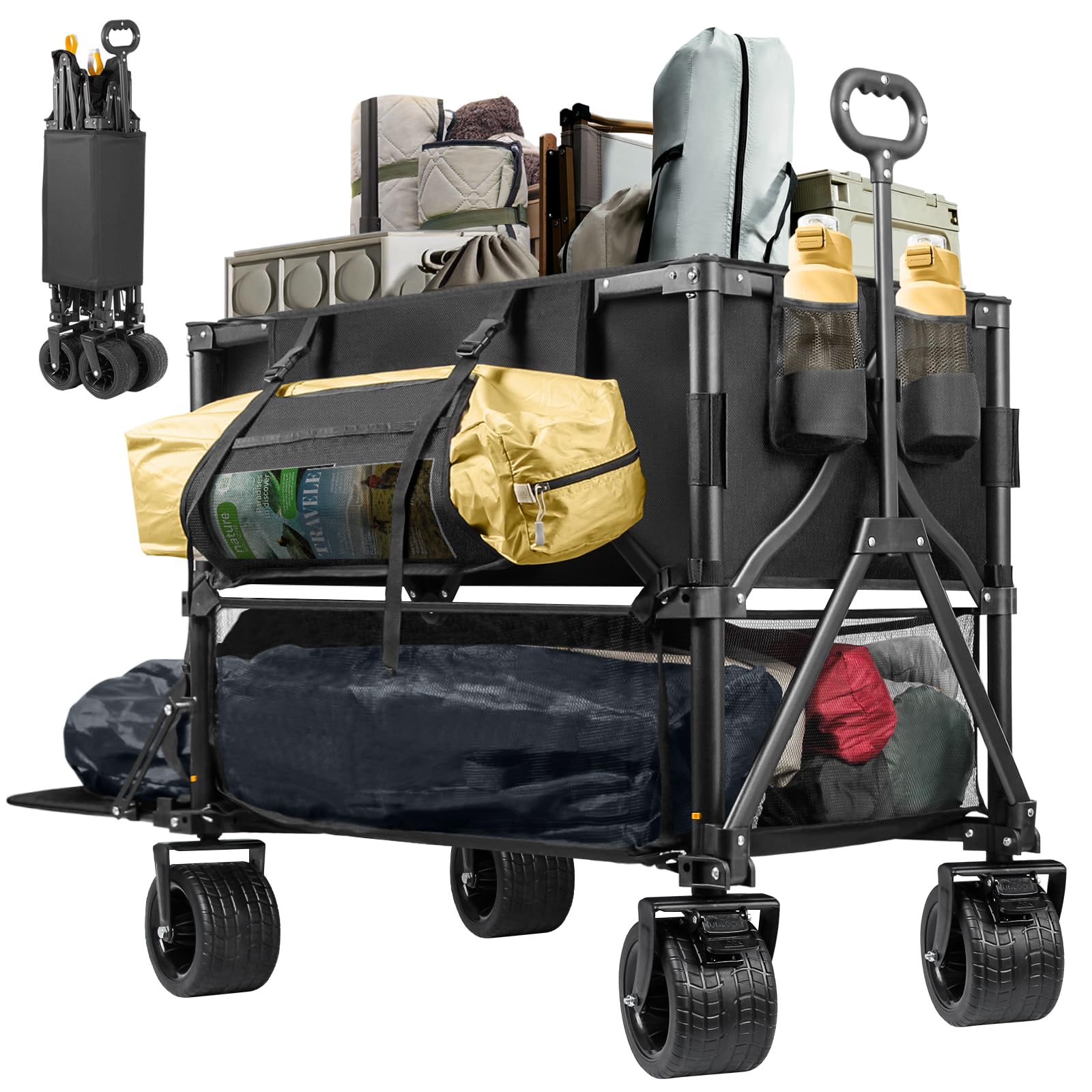 Amazon.com: UNITON Double Decker Wagon 600lb Capacity & 400L