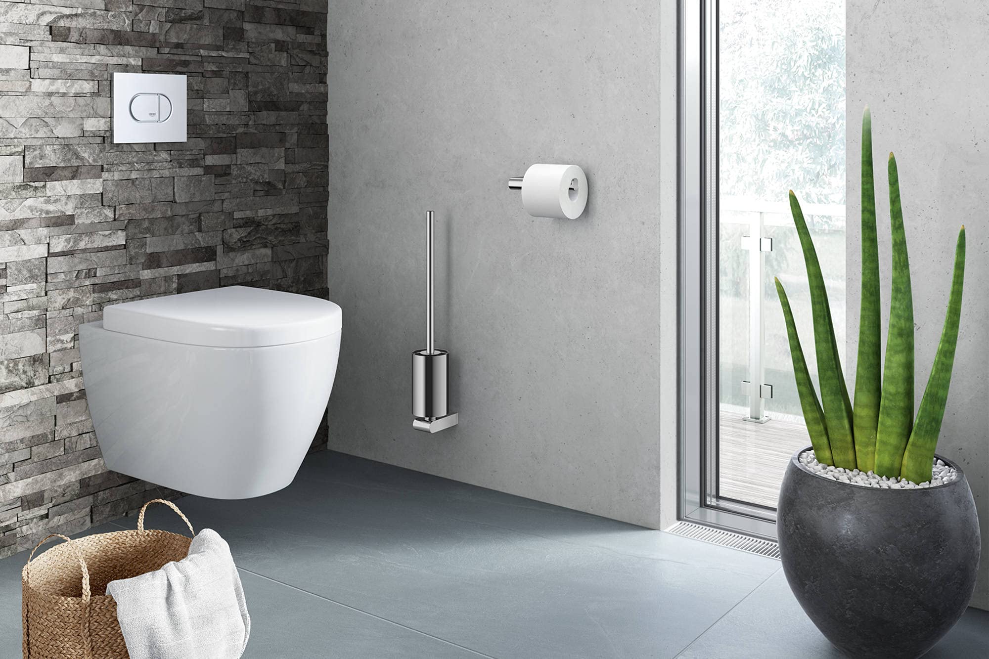 ZACK Atore Toilettenpapierhalter, Silber
