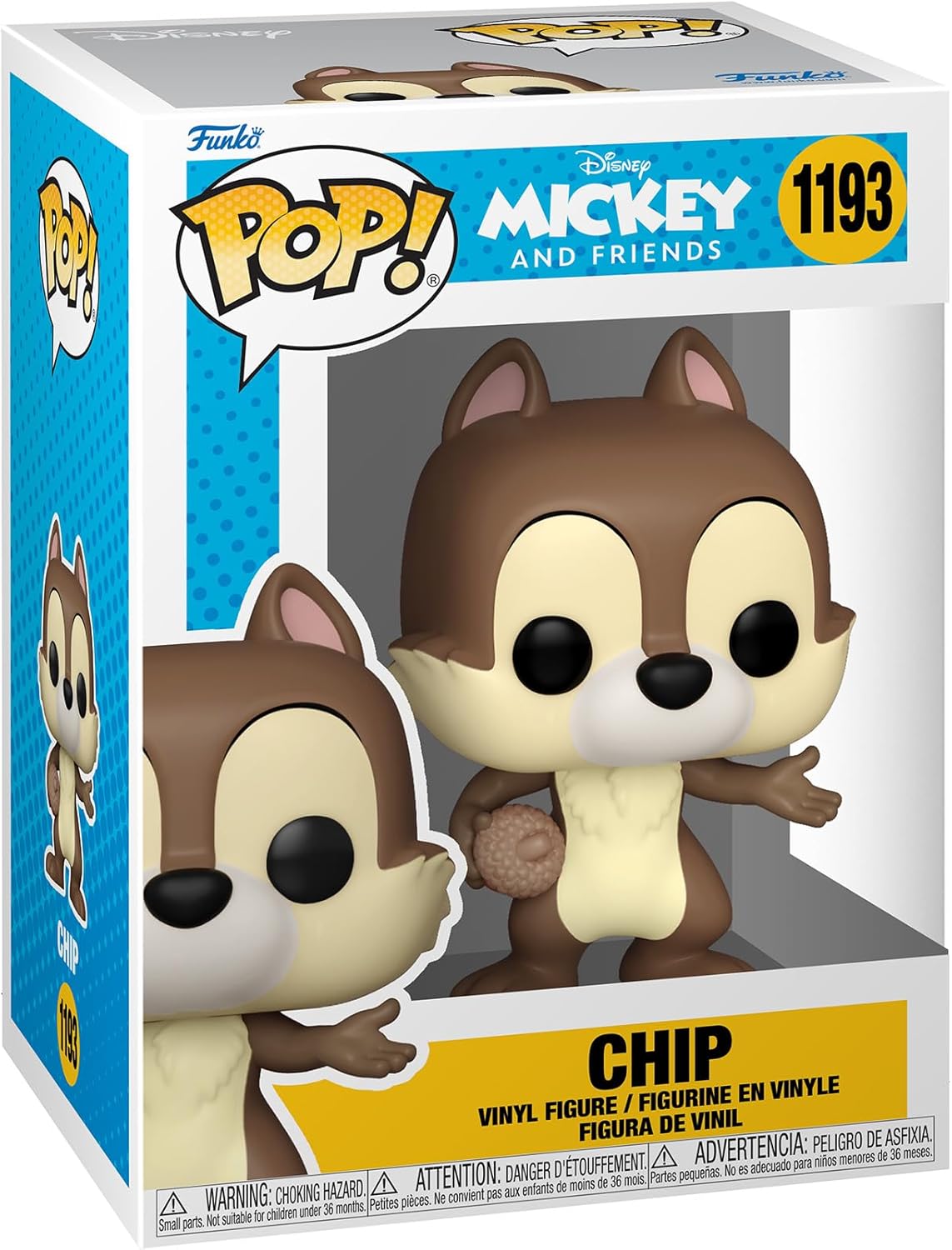 Funko POP! Disney: Classics - Chip - Collectable Vinyl Figure - Gift Idea - Official Merchandise - for Kids & Adults - Movies Fans - Model Figure for Collectors and Display