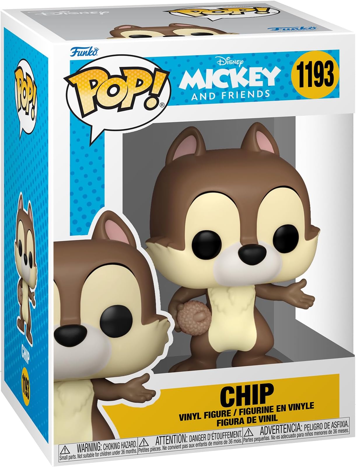 Pop! Disney: Classics - Chip - Collectable Vinyl Figure - Gift Idea - Official Merchandise - Toys for Kids & Adults - Movies Fans - Model Figure for Collectors and Display