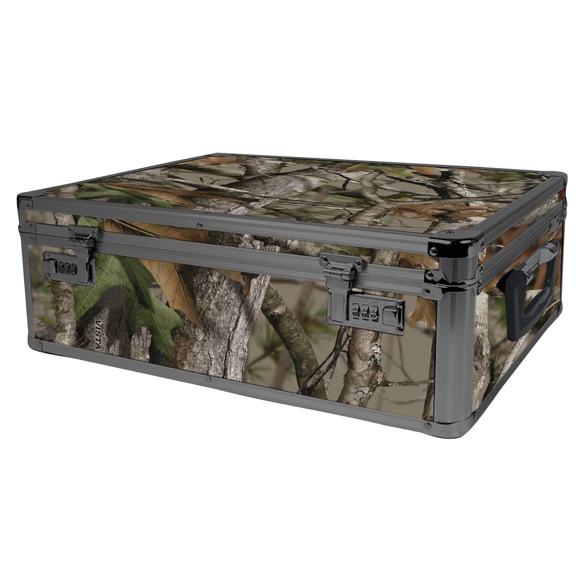 Vaultz Locking Storage Chest/Dorm Storage with Combination Locks, Next Camo Green