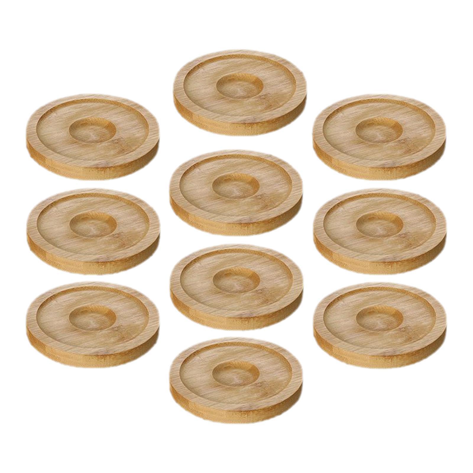 THE STYLE SUTRA 10x Whiskey Glasses Coasters Insulation Pads for Dinnerware Fridge Household Yellow-image-24