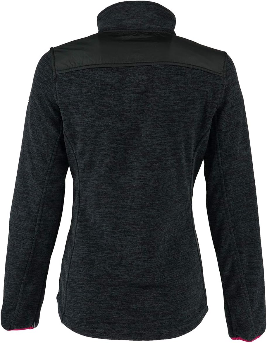 Reebok Women's Polar Fleece Active Jacket, Reflect DYE Black (Large) - Image 2