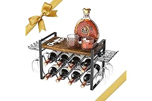 Countertop Wine Rack with Glass Holder: The Perfect Wine Storage Solution