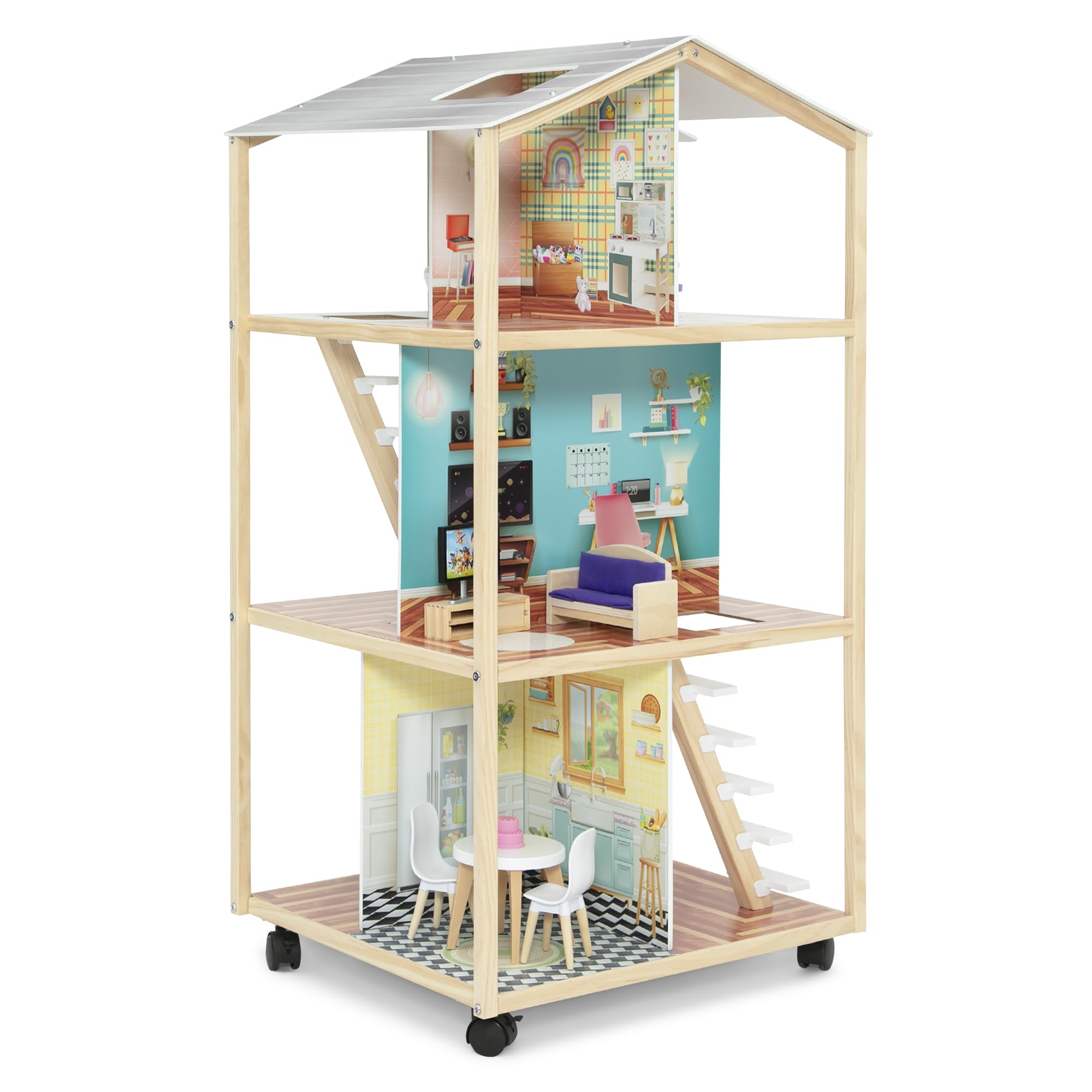 Delta Children Moveable Mansion Dollhouse - 360 Spins! -15 Delta Children Moveable Mansion Dollhouse - 360 Spins! -15