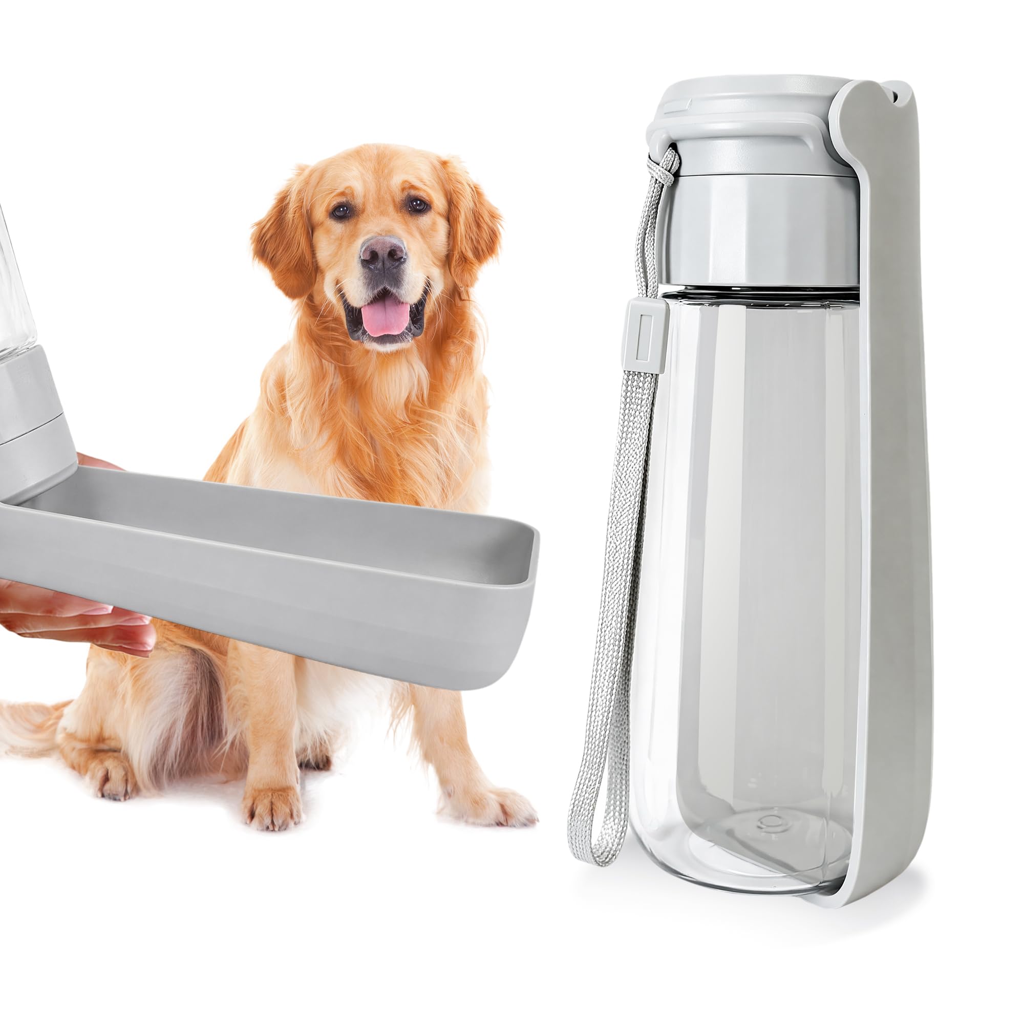 PVUEL Foldable Portable Dog Water Bottle,for Outdoor Dog Walking