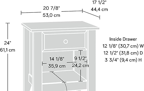 Miniatura 3 de Mesa de noche Child Craft de Shoal Creek lista para armar, Madera, Jamocha