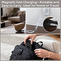 Vista 7 de HiBloks - Soporte de carga magnético para Ray-Ban Meta Charging Case (Gen 1 y 2), cargador desmontable USB-C Dock Smart Glasses Accessories Funda