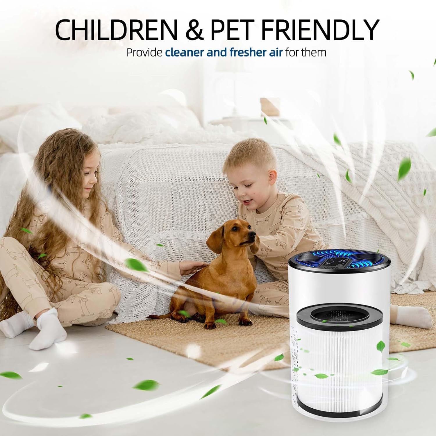 KJ067L Air Purifier Replacement Filter: for MOOKA KJ067L, 3-in-1 High-performance Filter with True Air Filter, Activated Carbon and Pre-filter for Smoke, Dust, Pet Odors, 2 - Pack - Image 8