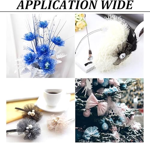 Miniatura 3 de Pandahall - Red de encaje de tela de araña de 20 yardas, rollo de cinta de malla dorada de 3 pulgadas, rollo de cinta de tul con agujero grande para