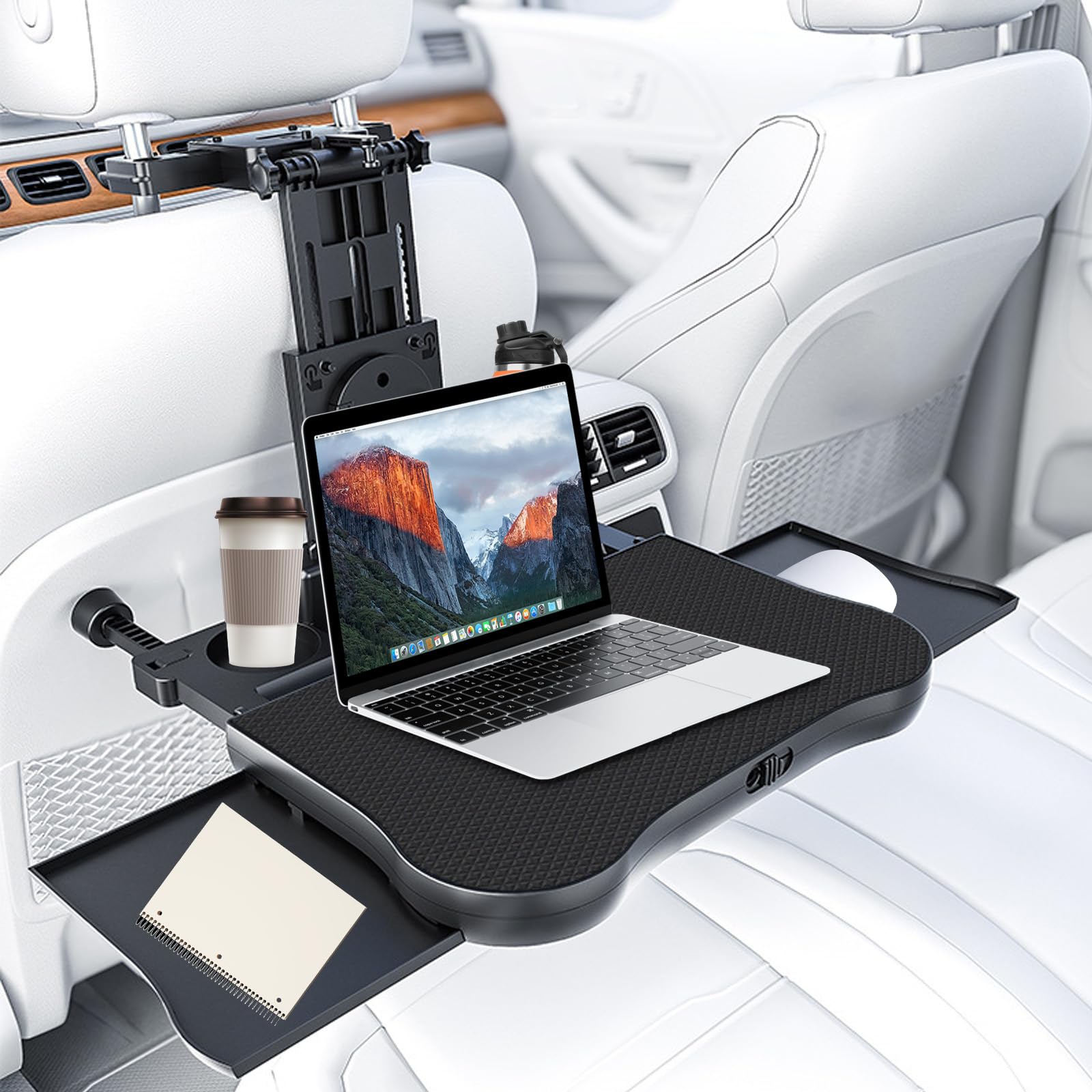 Tragbarer Autositz Tabletttisch, Auto Tisch für Rücksitz Bei