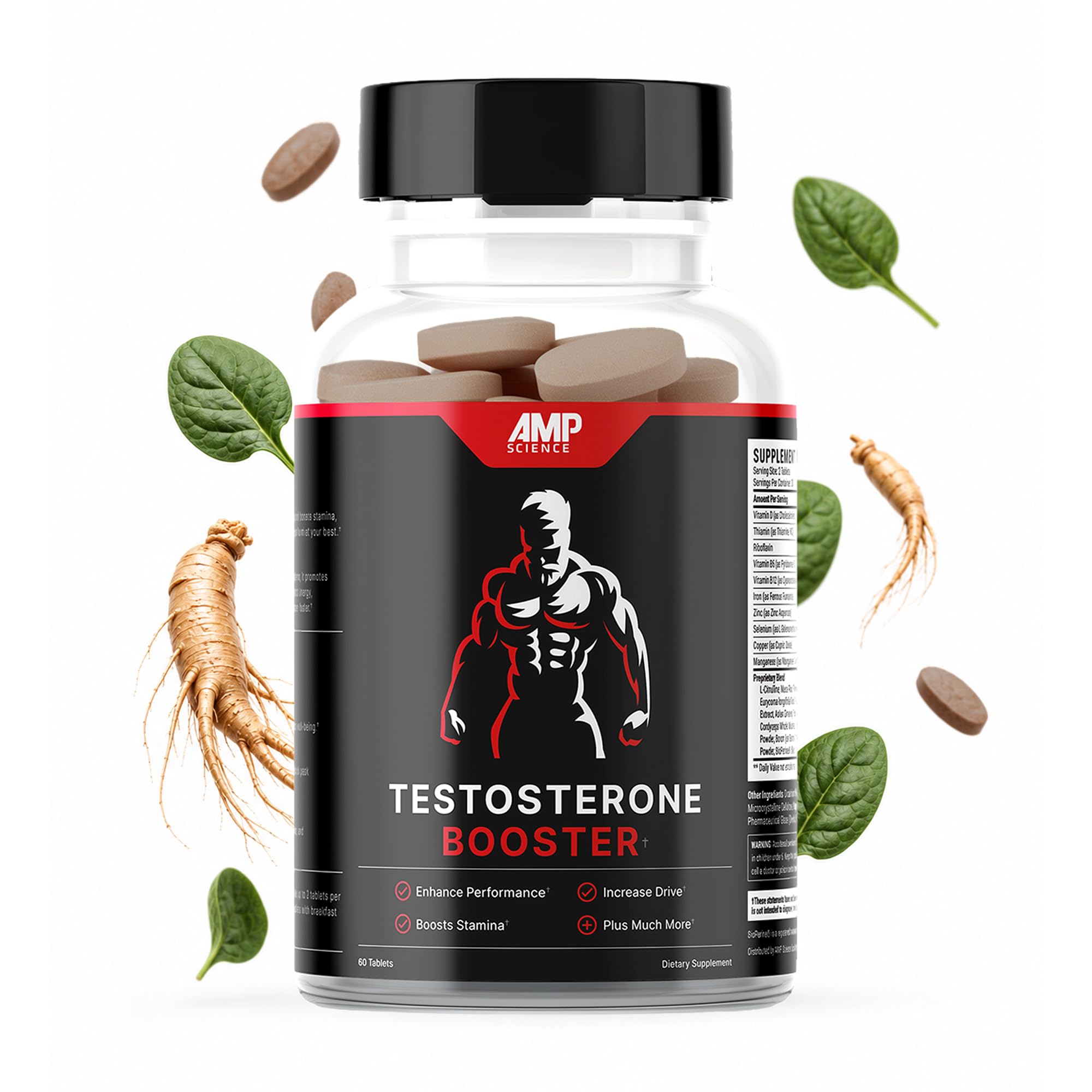 Advanced Testosterone Booster for Men (60 Tablets)