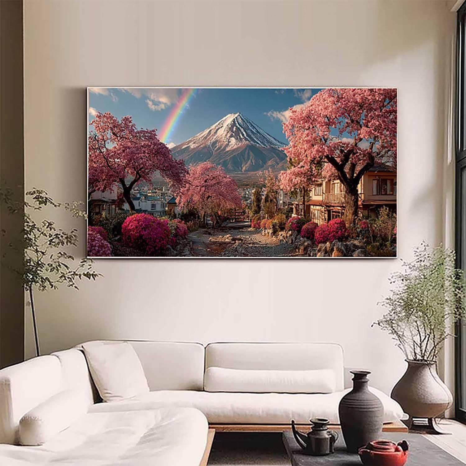 Diamentowy obraz Mount Fuji diamentowe zestawy artystyczne dla dorosłych, kryształowy zestaw artystyczny dla dorosłych dzieci DIY 5D kwadratowe pełne wiercenie klejnot kropki stras haft rękodzieło
