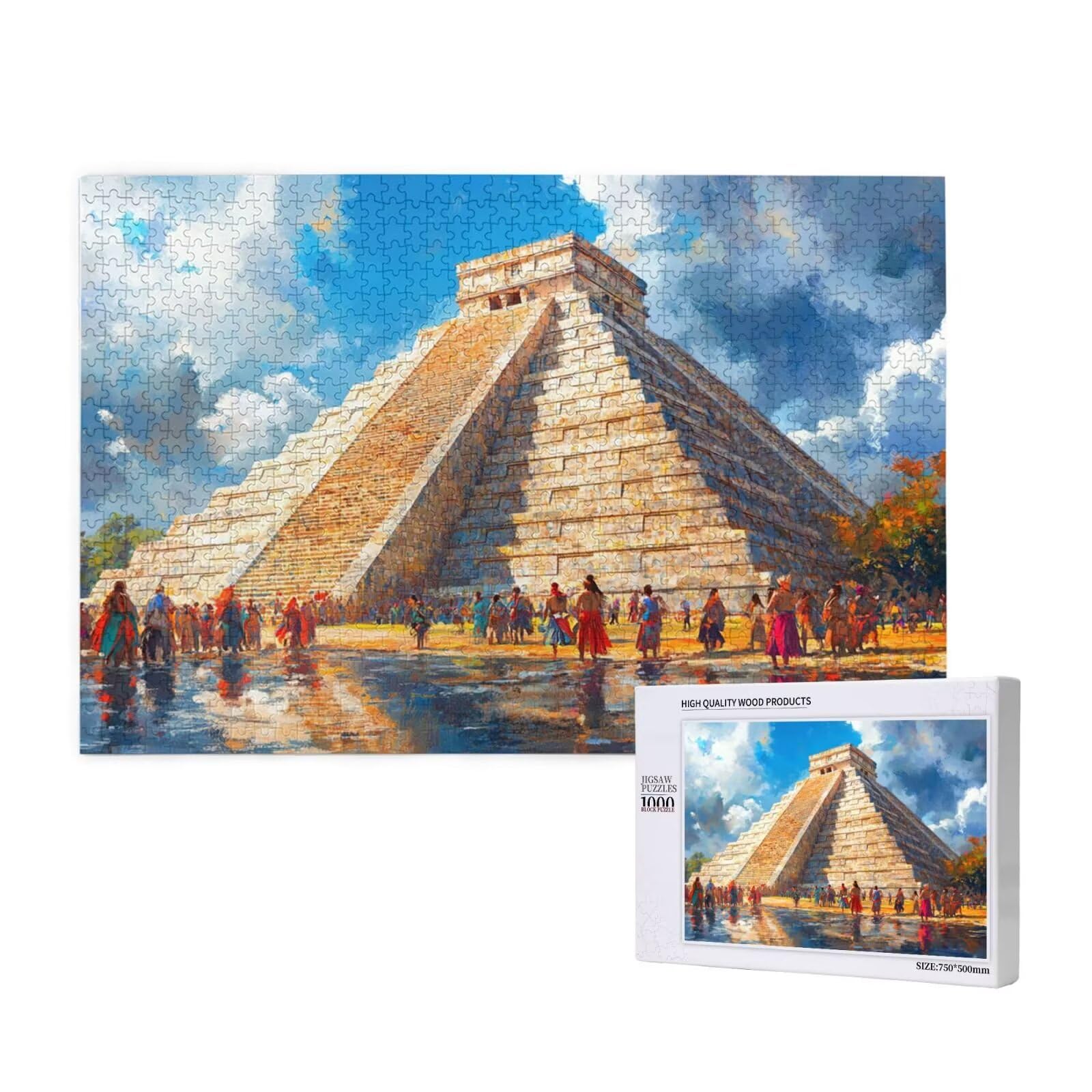 Puzzles Paisaje 1000 Adultos, Puzzle Vistoso con Cajas y Cartel, Juego Clásico de Puzzle Arte para Entretenimiento Adultos, Regalos de Decoración del Hogar para Pasatiempos Creativos de Mujeres 2T-722