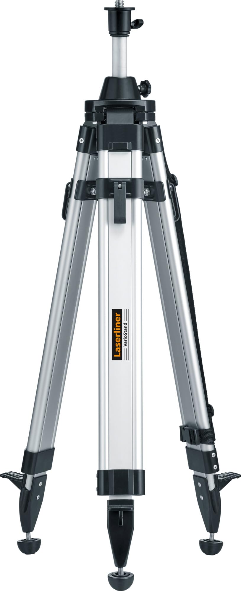 Laserliner VarioStand L Baustativ 180 cm – höhenverstellbar mit Kurbelhub, 1/4" & 5/8" Adapter, Robustes Stativ für Lasergeräte, BAU & Vermessung