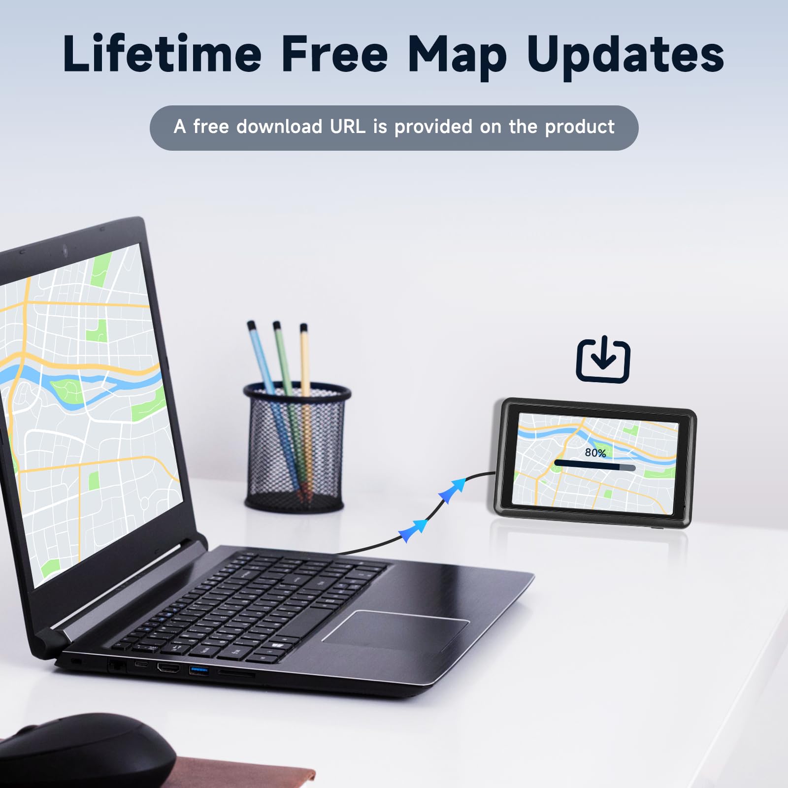 5 inch GPS Navigator Sat Nav for Car, Truck, with UK Europe Maps, Lifetime Free Updates, Support Postcode Search and Voice Guidance - 3