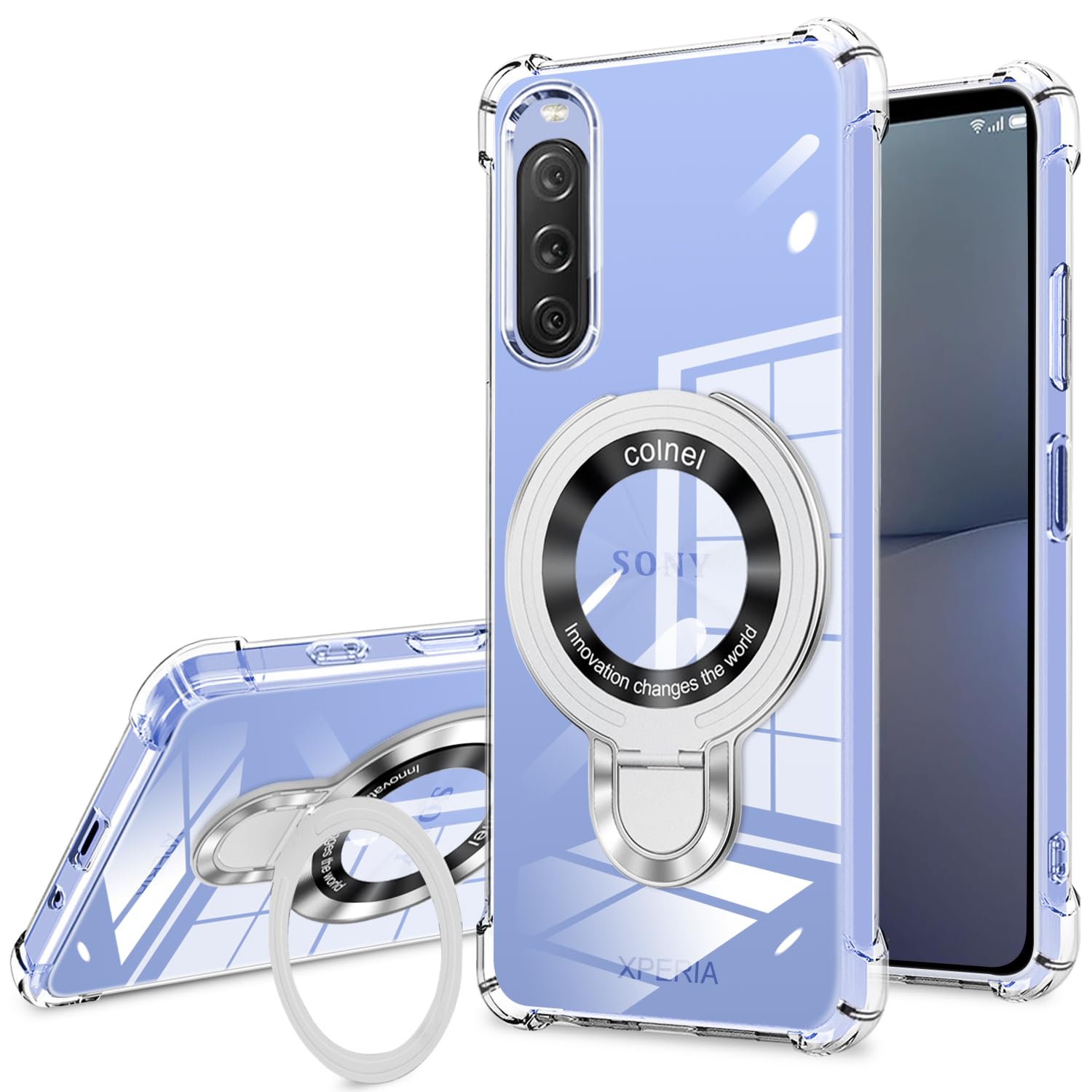 Amazon.co.jp: 対応 Xperia 10 IV SO-52C SOG07 ケース クリア リング