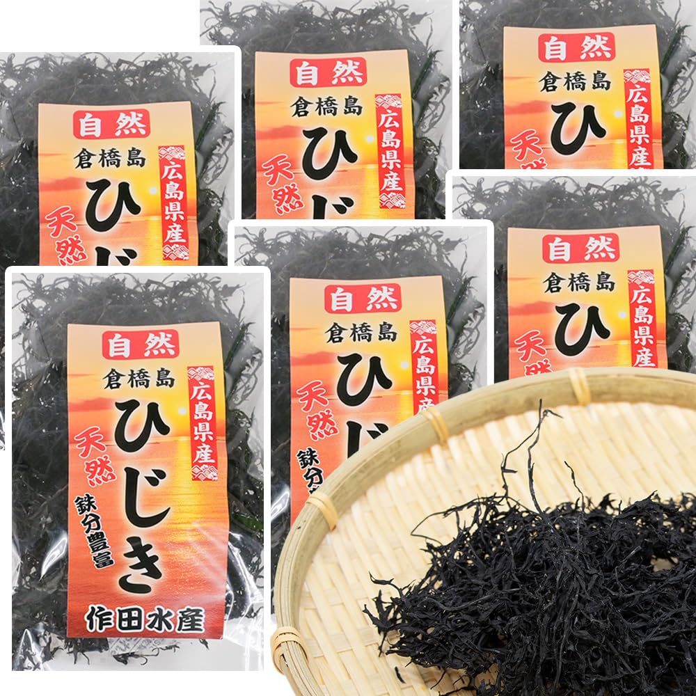 Amazon | 倉橋島産ひじき 50g 6袋セット 作田水産 国産 海藻 佃煮