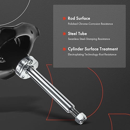Miniatura 5 de A-Premium Par trasero (2) amortiguadores compatibles con Subaru Impreza 2004 2005 2006 2007 Sedán, lado del conductor y del pasajero