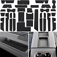 Vista 9 de Forro de consola central para accesorios Toyota Tundra 2022 2023 2024 2025 2026, inserto de soporte para vasos, borde interior de bolsillo