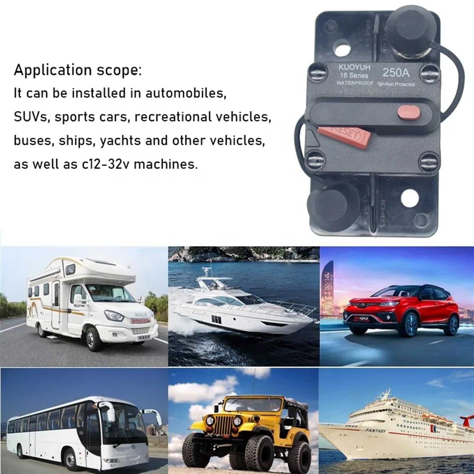 (1 opakowanie) Wyłącznik 30A 40A 50A 60A 70A 80A 100A 120A 150A 200A 250A 300A (70A)