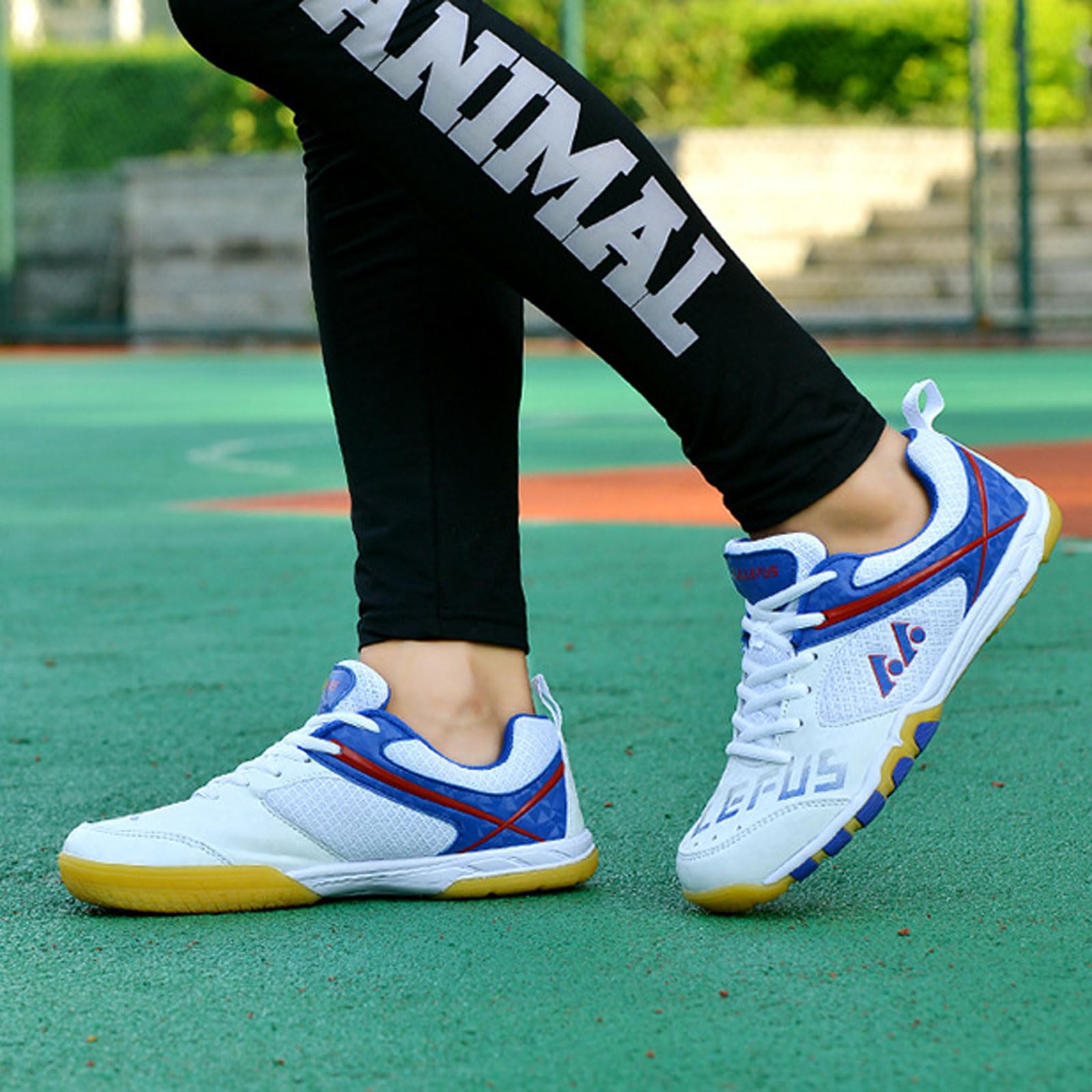 Chaussures de Badminton Tennis de Table,Chaussures de Badminton sans Couture,Chaussures de Squash,Anti-Slip,Légères,Hommes Femmes,pour La Courge De Racquiet,Fitness Training Mode